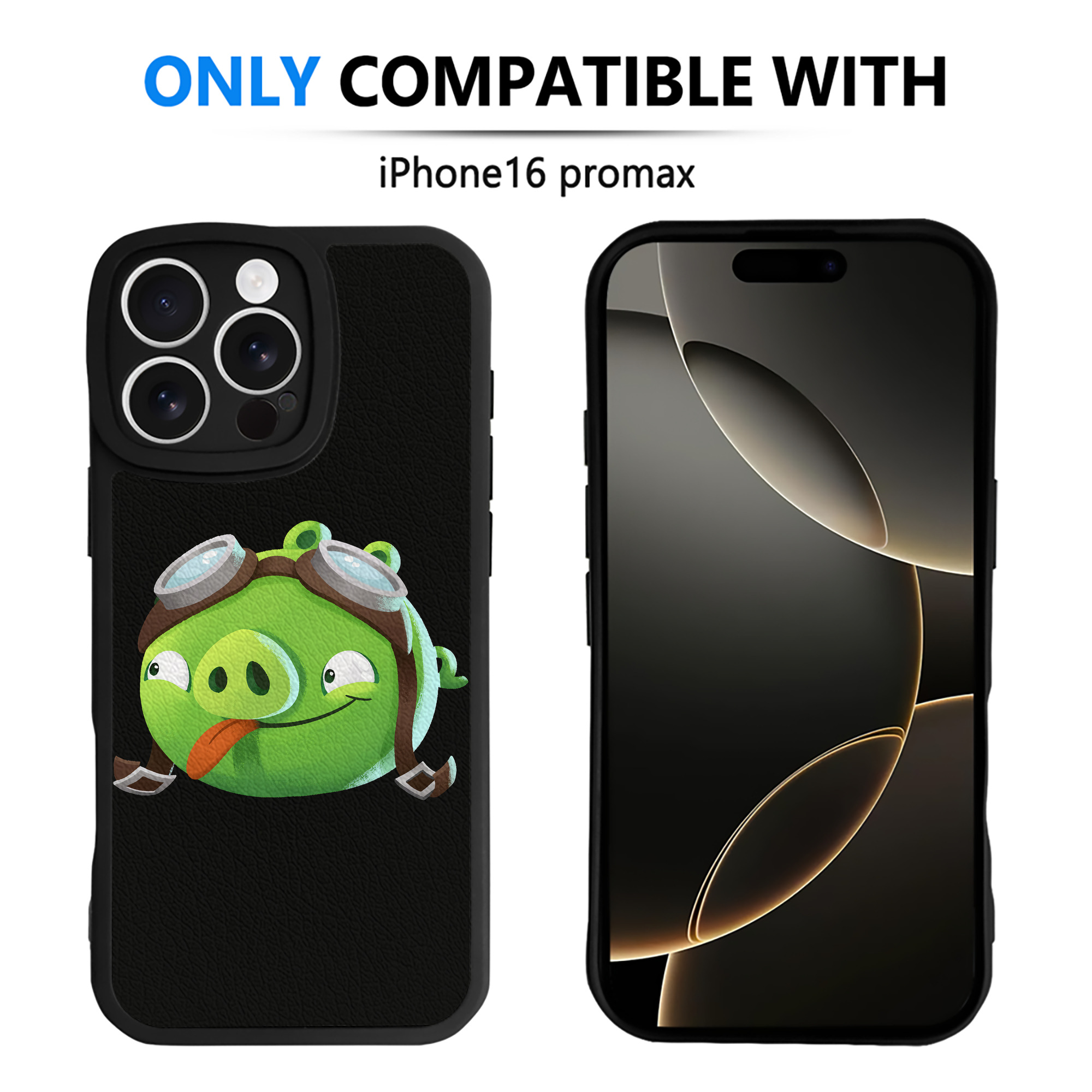 （画像用） Angry Birds アングリーバード 【iPhone 16シリーズ対応】シリコンスマホケース（レザー調） 材質：シリコン